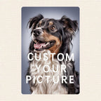 Panneau métallique personnalisé pour photo d'animal de compagnie | Décoration pour amoureux des chiens