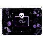 Paillasson Crâne « Oops! You Died » | Tapis de jeu Noir et Violet