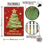 Weihnachts-Metallschilder-Set | Lebkuchen, Kakao, Baum (6er-Set)