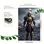Warrior Armor Metal Tin Sign, Fantasy Game Room Decor