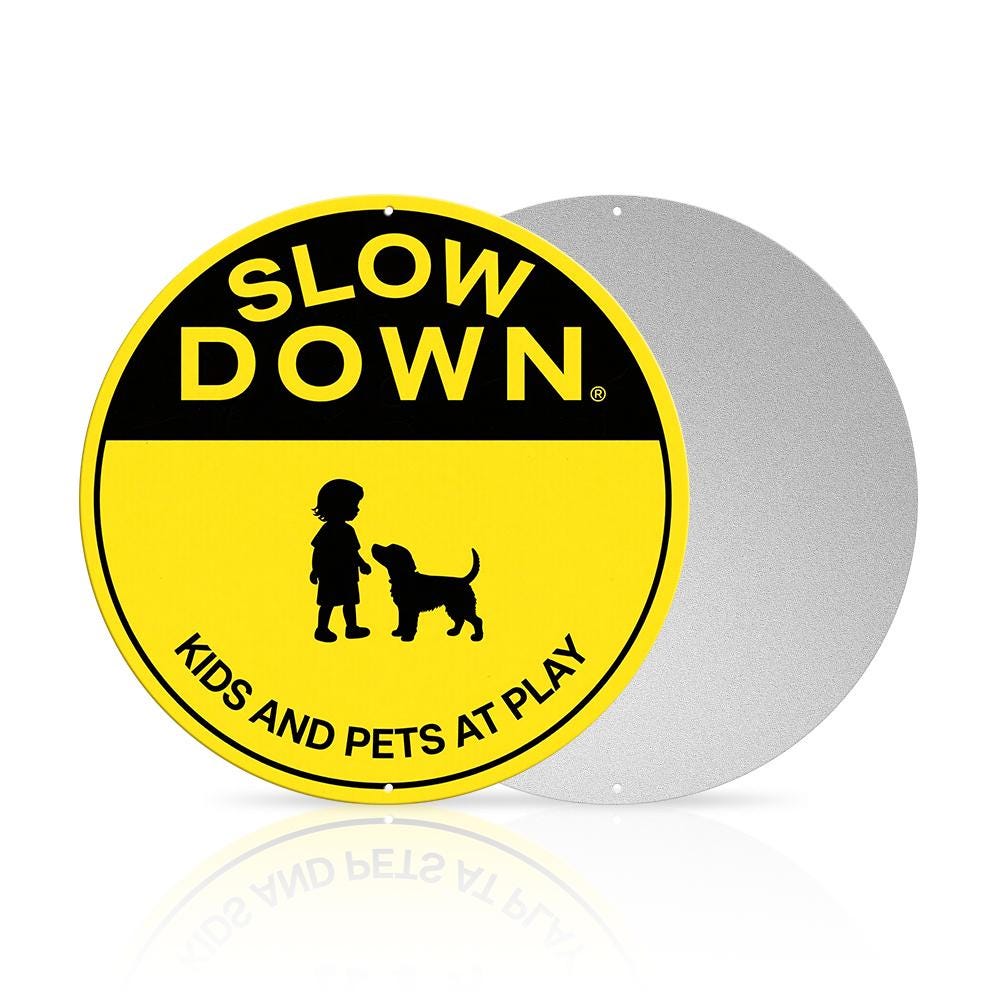 Round Metal Sign White With Colorful Floral Design And Happy Place Text For Home Decor Wall Art