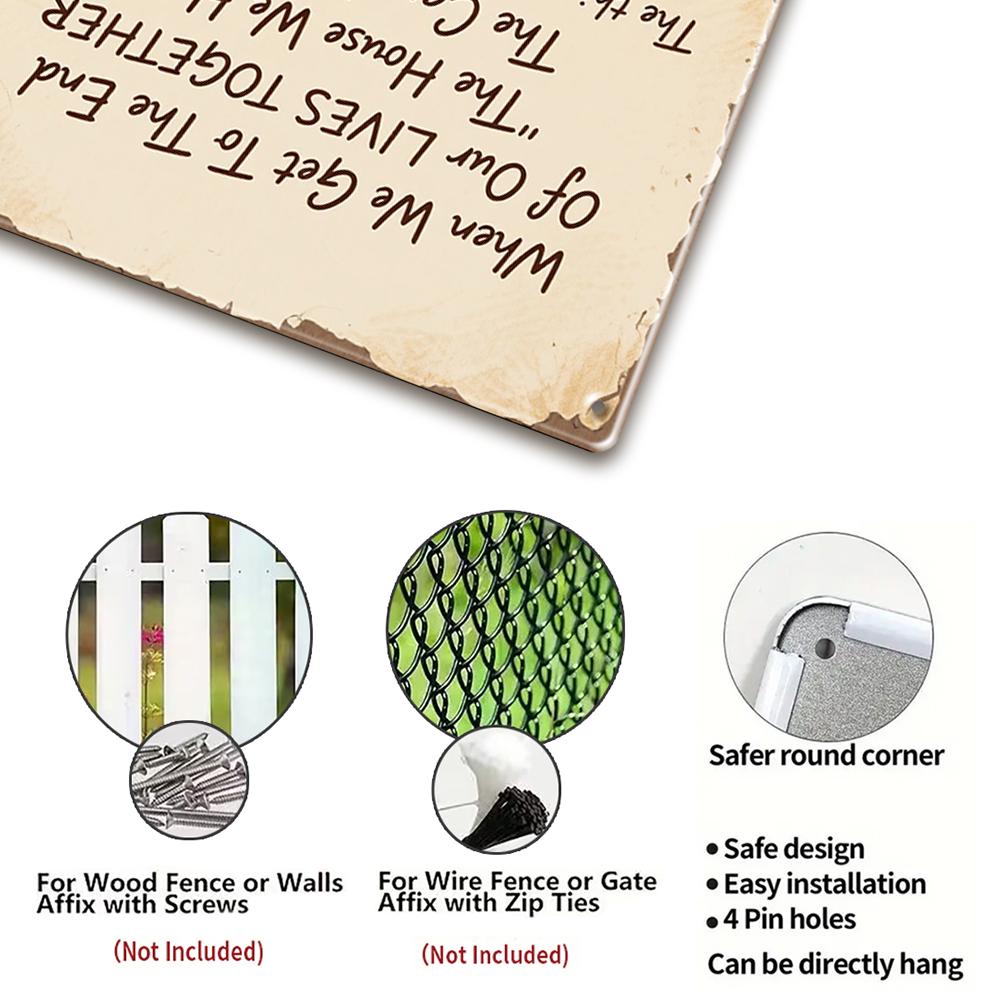 I Had You and You Had Me Metal Sign, Elderly Couple Sunset Wall Art, Romantic Anniversary Gift for Bedroom