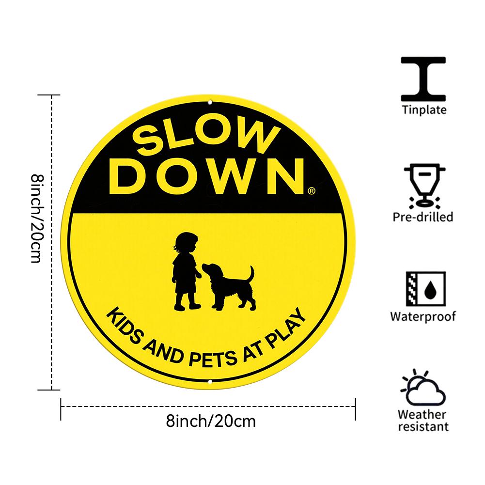 Round Metal Sign White With Colorful Floral Design And Happy Place Text For Home Decor Wall Art