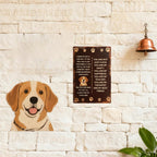Panneau métallique "Citation Chien, Tu es ma santé mentale, mon bonheur, mon thérapeute, mon meilleur ami" - Style rustique pour amoureux des chiens…