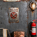 Enseigne Métal Atelier, Décoration Garage Personnalisée, Je Peux Tout Réparer Sauf La Stupidité Mécanicien…