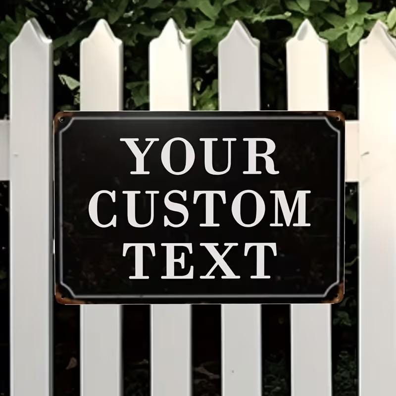 Personalized Metal Wall Art, Custom Photo Tin Sign, Vintage Home Decor, Flat 2D Print, The Gift for Christmas Teacher Couples