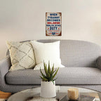 Vintage Thomas Jefferson Quote Metal Sign: Patriotic Rustic Wall Art