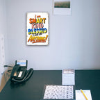 I Am Smart Kind Blessed Tin Schild, inspirierende Klassenzimmer-Wanddekoration, positive Affirmation...