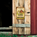 Country Chicken Queen Lustiges BlechschildBauernhaus Hühnerstall Deko, Hühner Humor WandkunstRus…