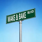 "Wake And Bake Blvd" Metallschild | Heimdekor