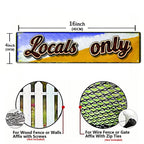 Vintage Blechschild „Locals Only“, Strandbar-Surf-Deko, Metallschild im Küsten-Reisemitbringsel-Stil…
